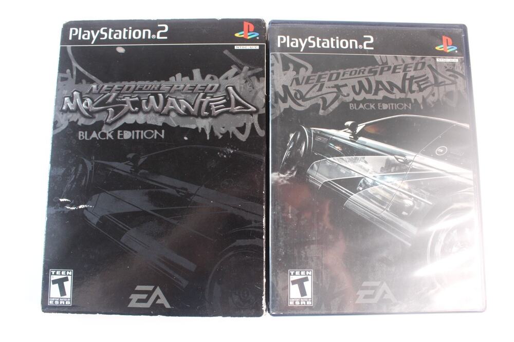 Need for Speed: Most Wanted - Black Edition (PS2) Complete CIB DVD w/ Slip Cover